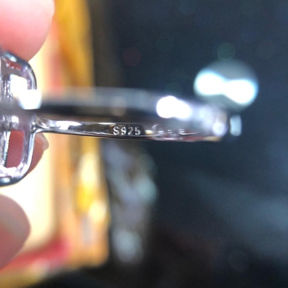 925 Sterling Silver Ring Pink Stone BRAND NEW FREE SHIP - Picture 9 of 12